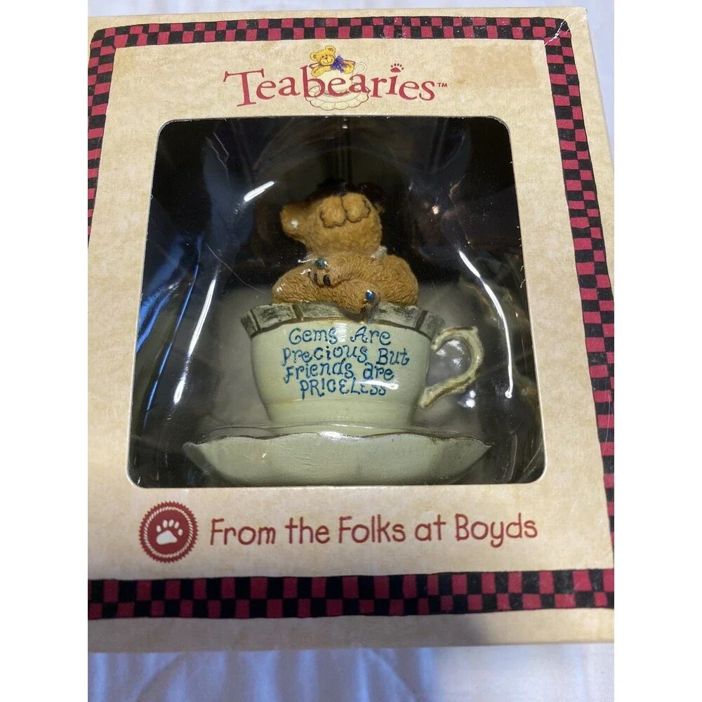 TEABEARIES Gem & Merci BOYDS Bears #24324 Teabearies & #24306 In Boxes